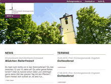 Tablet Screenshot of evkirche-ungstein.de